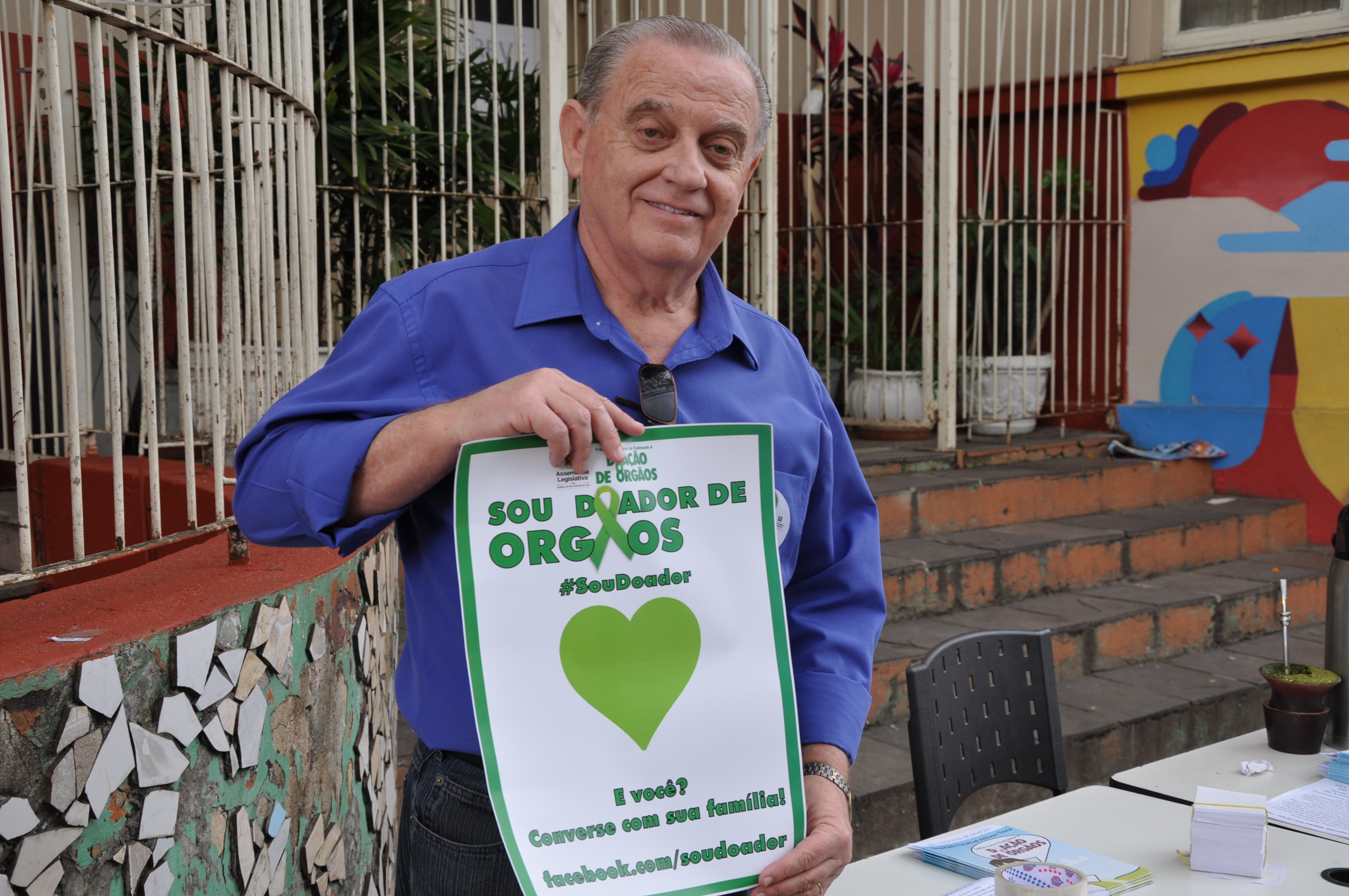 Ação na Rua Independência marca o Dia Nacional da Doação de Órgãos e Tecidos